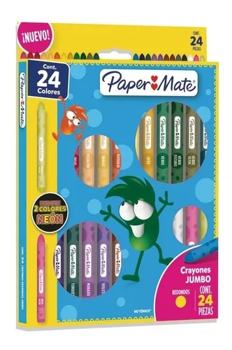 Caja de crayones Jumbo Paper Mate